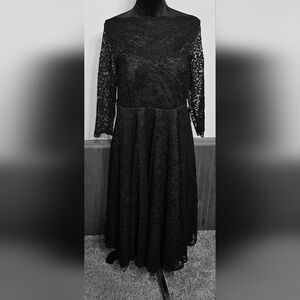 Torrid Black Lace Dress Size 12